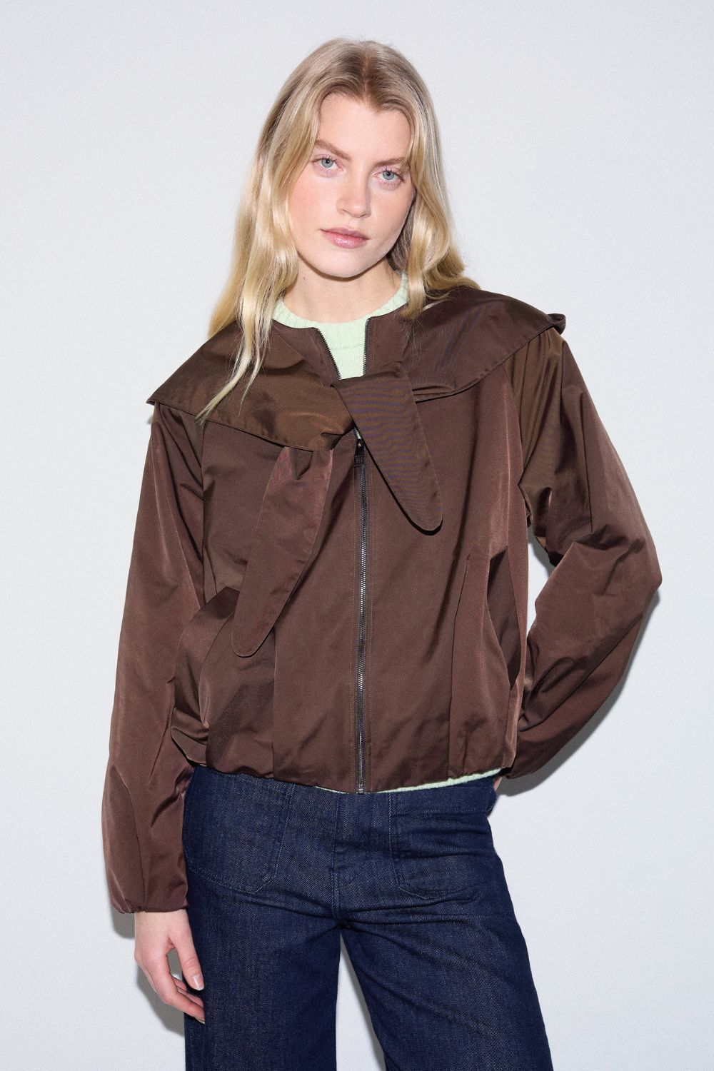 Hooded Bomber Jacket | Purple