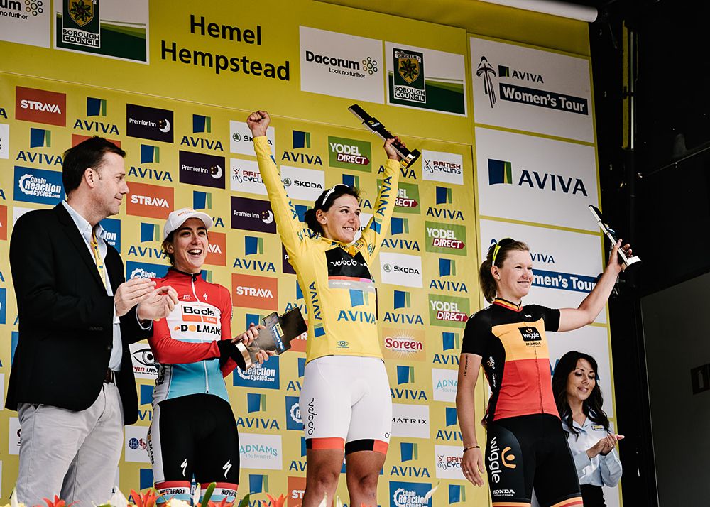 Lisa Brennauer (Velocio-SRAM) seals the overall title at the Aviva Women's Tour
