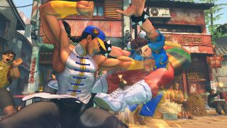 A screenshot of Super Street Fighter 4: Arcade Edition, one of the best PS3 games.