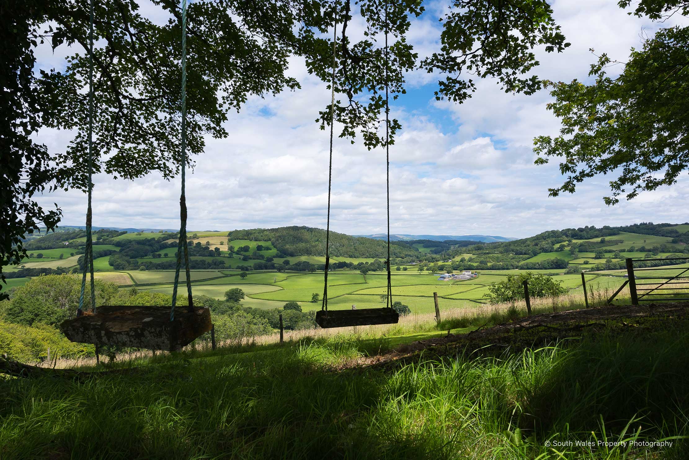 The grounds at Mandinam, Llangadog