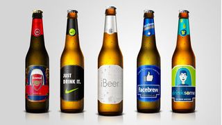 What Nike, Facebook and other brands would look like as beer bottles
