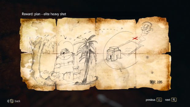 Black Flag Buried Treasure No. 13 map