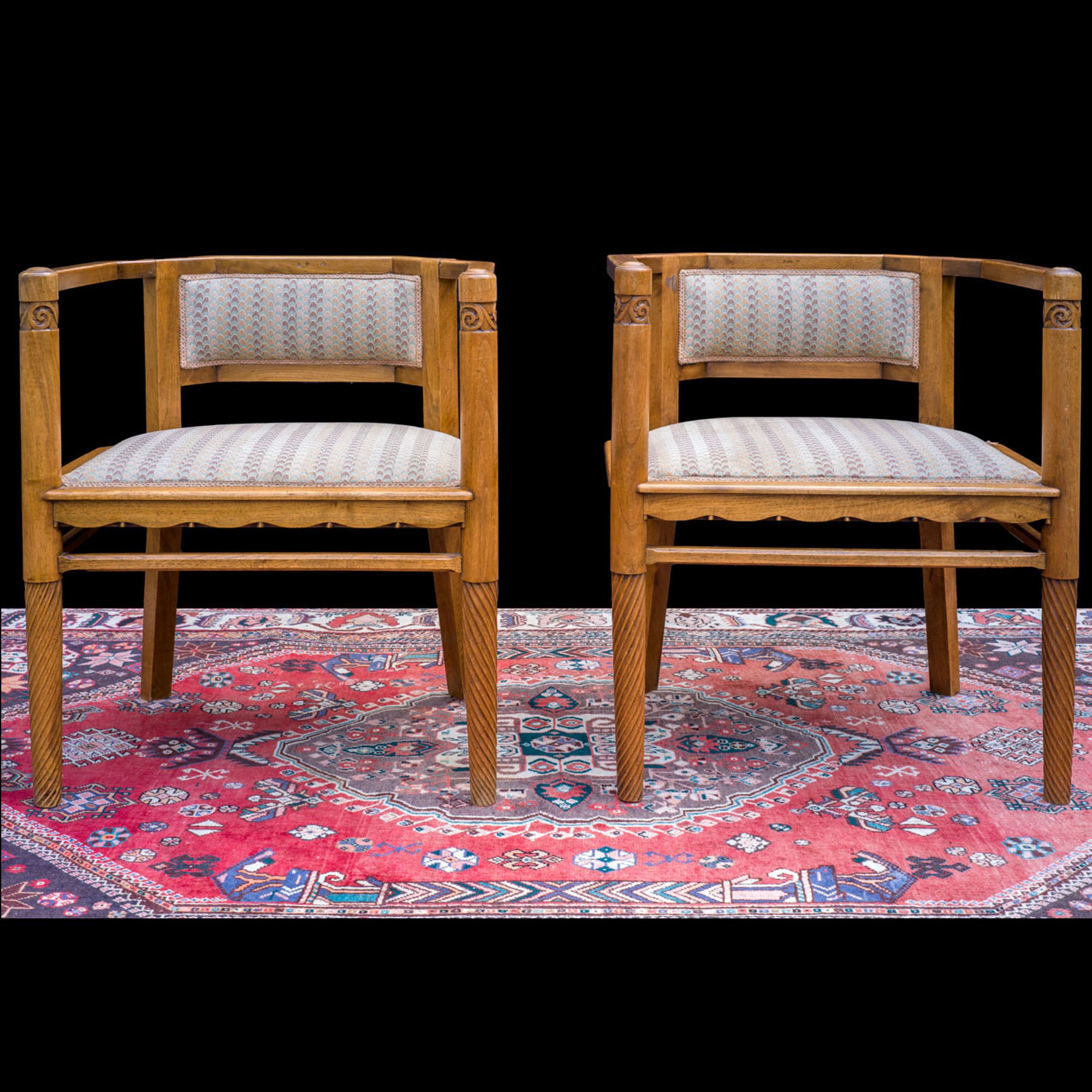 Italian Art Deco Side Chairs c.1920