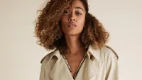 M&amp;S Collection Tencel Relaxed Trench Coat with Cotton, £69 | M&amp;S