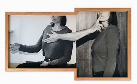 woman holding hand on lips: photographs from the exhibition ‘Joanna Piotrowska: unseeing eyes, restless bodies’