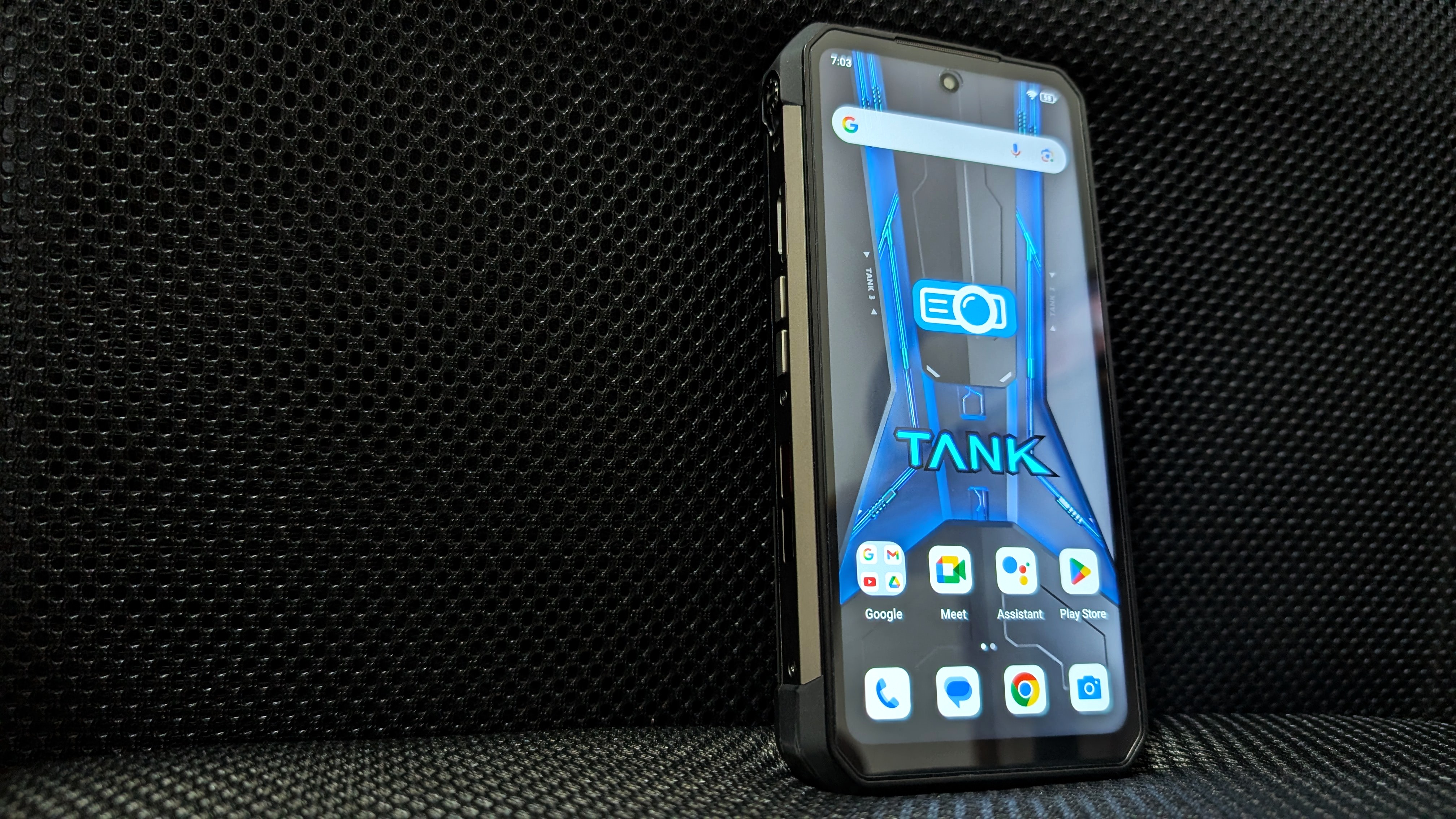 Unihertz 8849 Tank 3 Pro Android phone with projector built-in