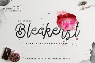 Free font: Bleakerst