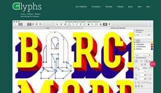 Best font editors: Glyphs