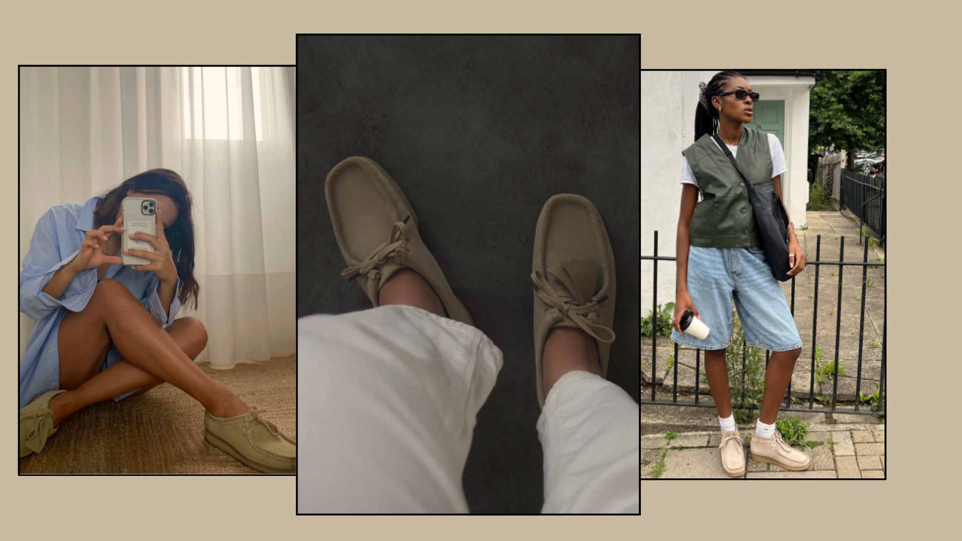 Influencers wear Clark Wallabee boots.