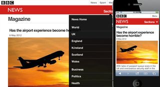 Best responsive websites: BBC News