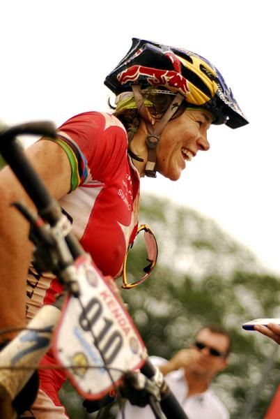 Rebecca Rusch was happy with her stage 1 ride