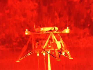 Infrared View of Mighty Eagle Lander