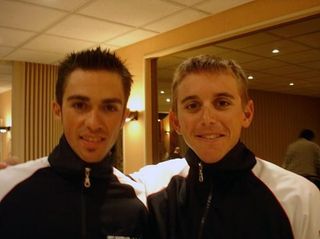 Alberto Contador and Allan Davis