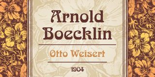 Artwork demonstrating the Arnold Böcklin Art Nouveau typeface