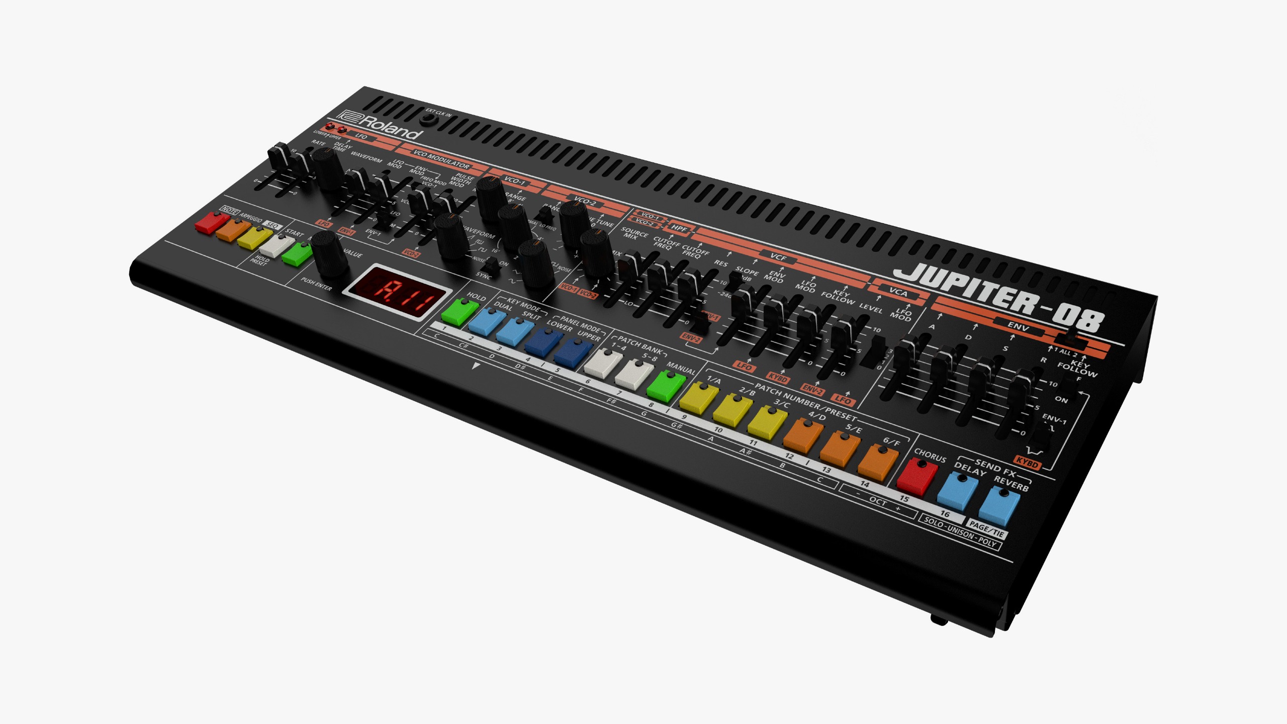 The standalone Jupiter-08 synth away from the keyboard