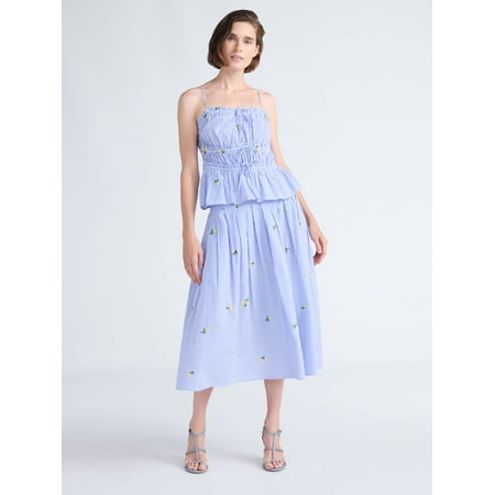 Free assembled women and women plus pleated cotton skirt, size 0-28W