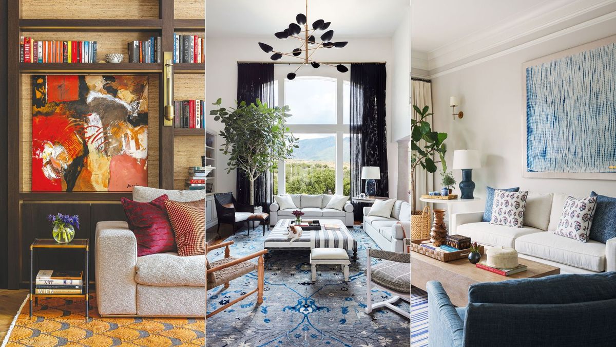 How to decorate above a sofa |