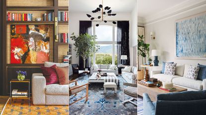 How to decorate above a sofa