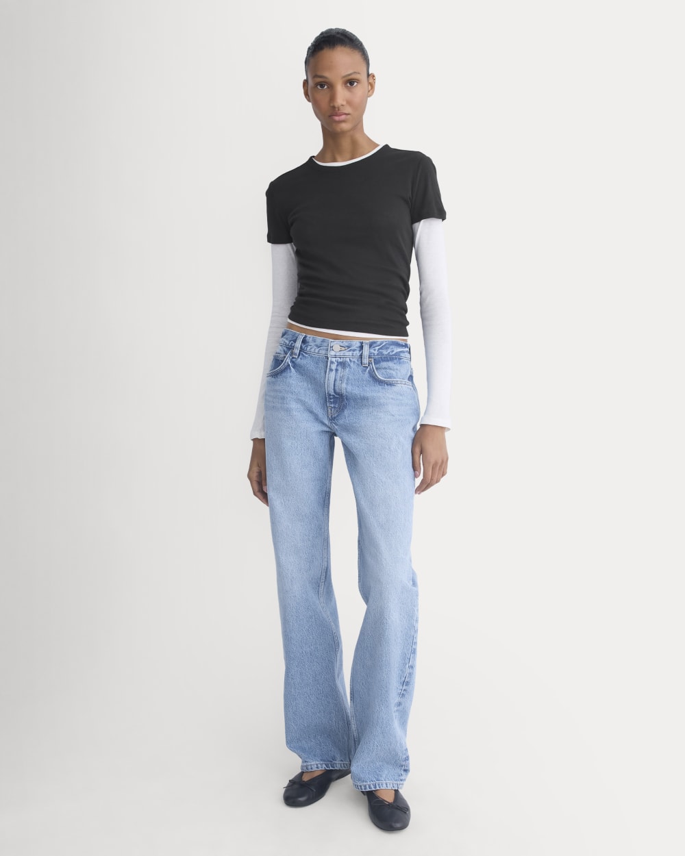 Everlane X Elena Bonvicini La Brea Low-Rise Baggy Jean | Crystal Cove Indigo - 23