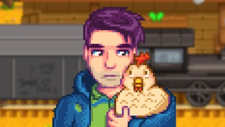 A Stardew Valley character