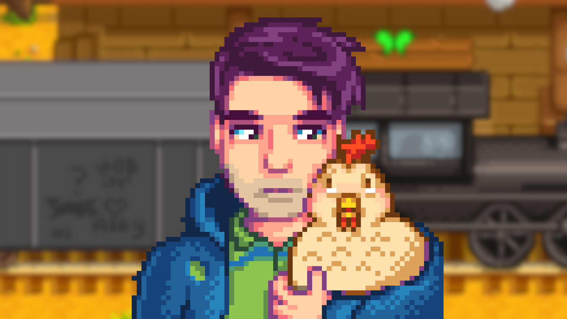A Stardew Valley character