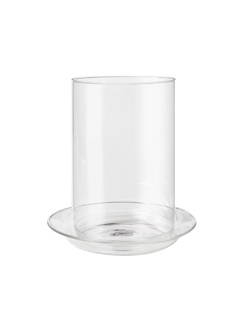 Tall Glass Pillar Hurricane 