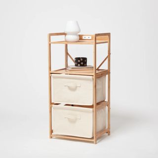 Storage nightstand with charging station