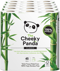 The Cheeky Panda Luxury Sustainable Bamboo Toilet Roll | £27.16 for 45 rolls at Amazon