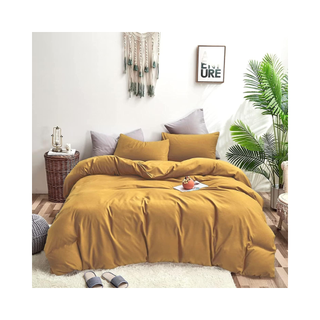 Deep yellow mustard bedding set