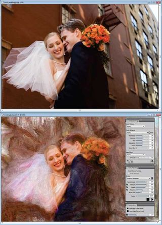 If you want to create a quick piece of art based on your own photo, the auto-painting panel is a hassle-free technique