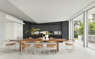 dining area in minimalist house