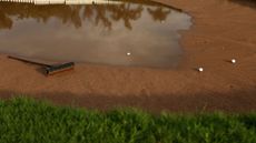 If you measure from here and touch the sand will it be a penalty?