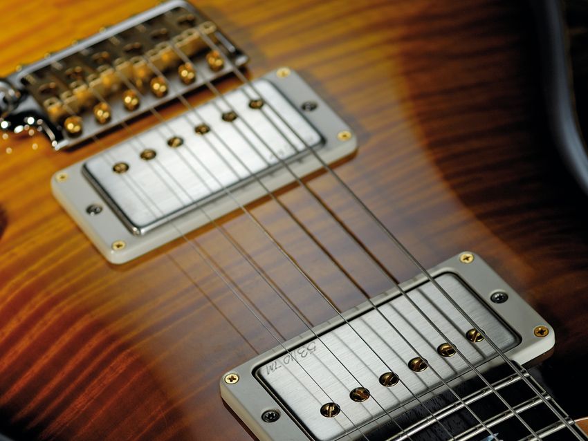 The 53/10 humbuckers are full of rock heritage.