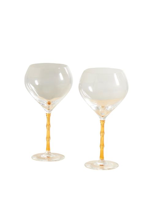 La DoubleJ | Bamboo Balloon set of two crystal glasses