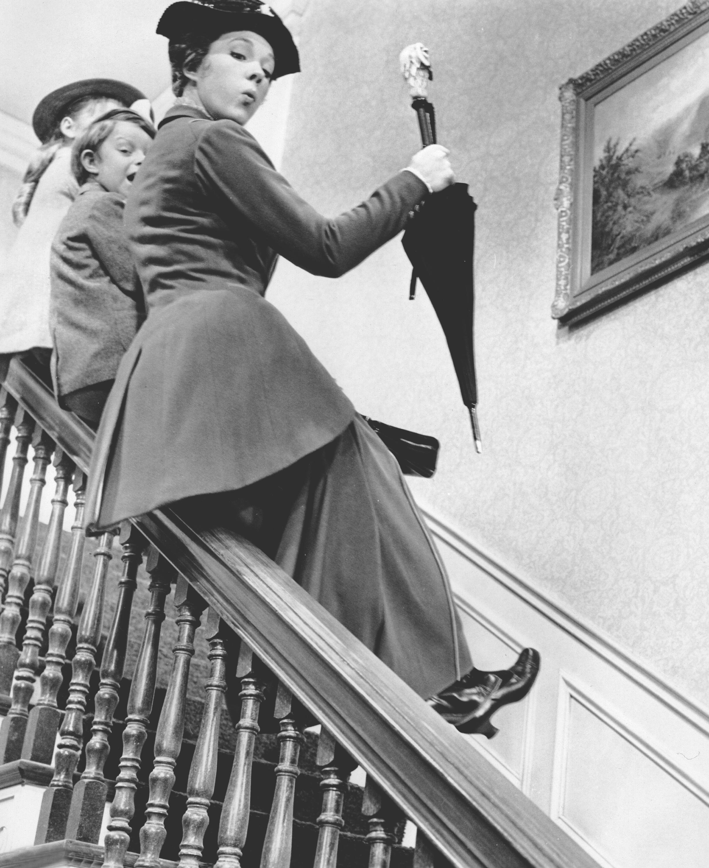 Julie Andrews as Mary Poppins in the classic 1964 Disney film.