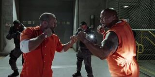 The Fate of the Furious Hobbs and Shaw Fisticuffs