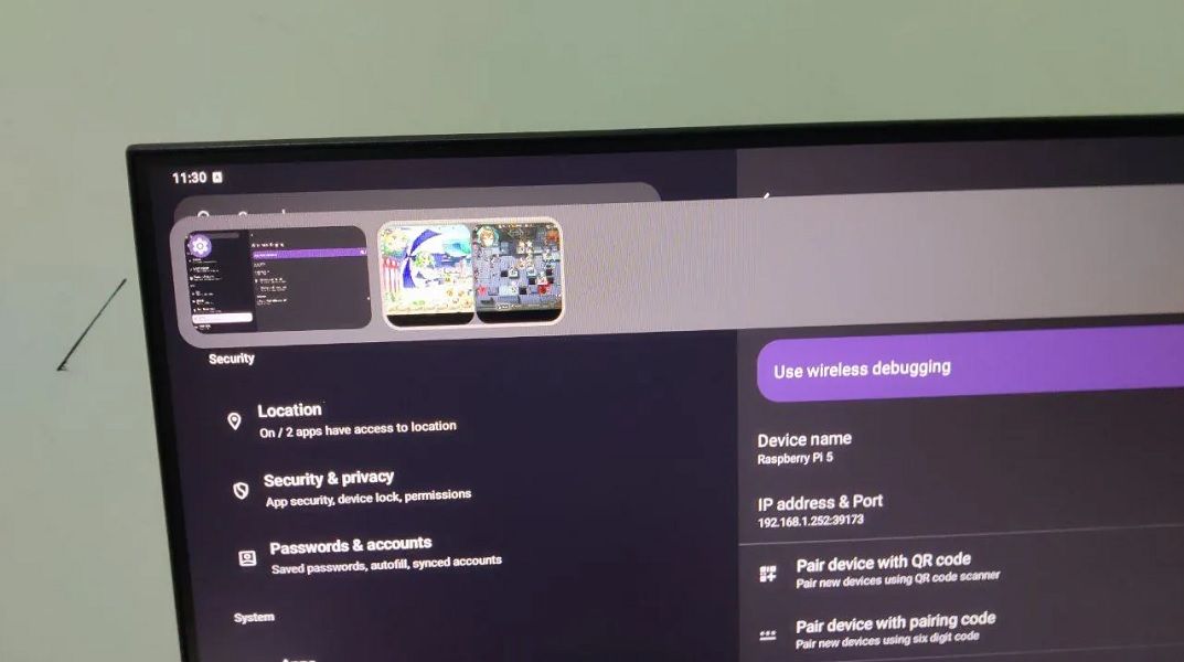 A look at Google's revamped "Alt+tab" function for the Pixel Tablet.