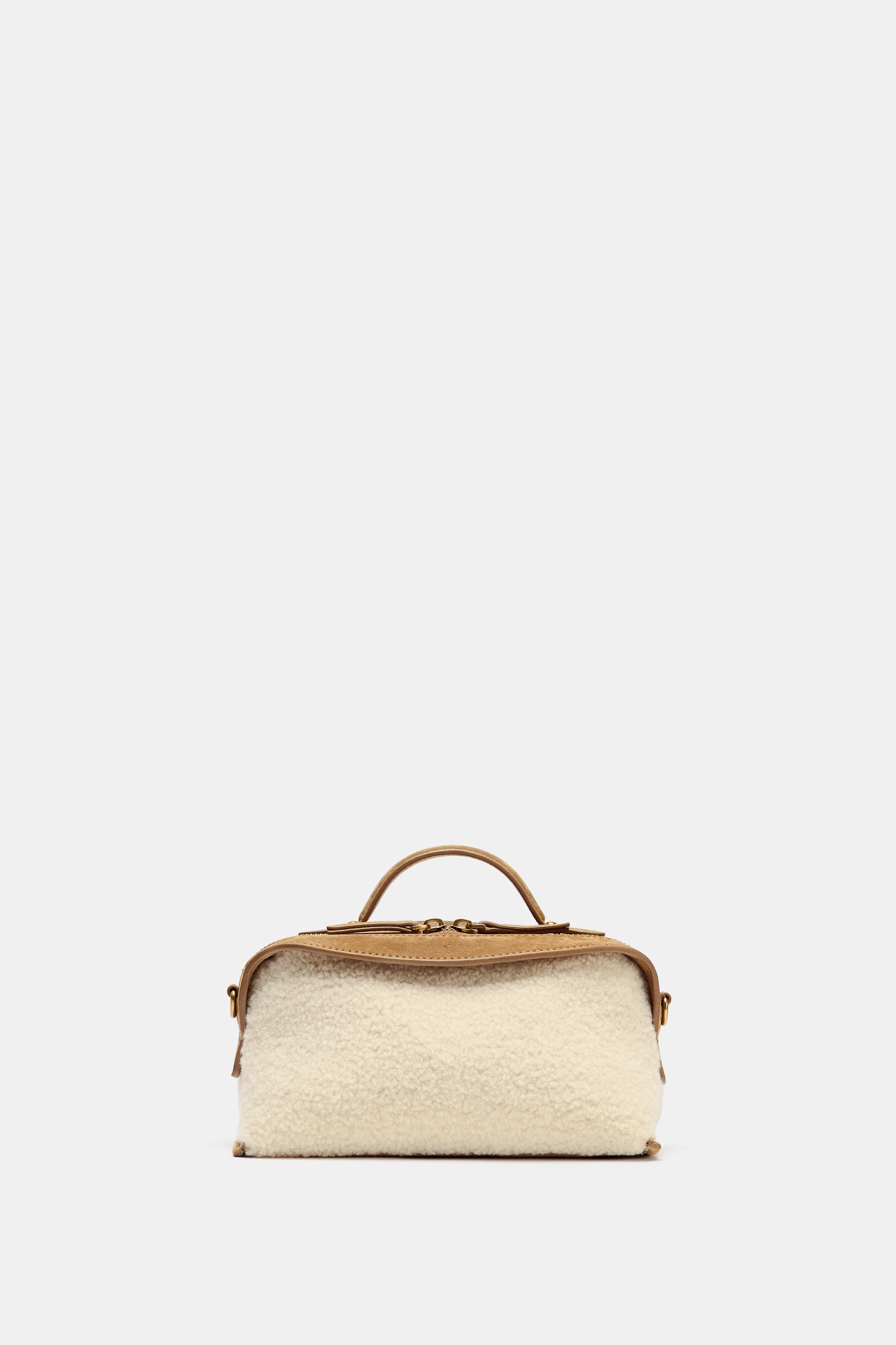 Elongated Shearling Bag