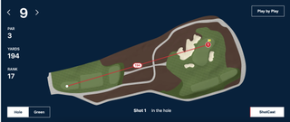 Birds eye view of Sepp Straka's 2024 US Open Ace