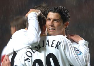 Cristiano Ronaldo was a team-mate of Ole Gunnar Solskjaer in his first spell at United