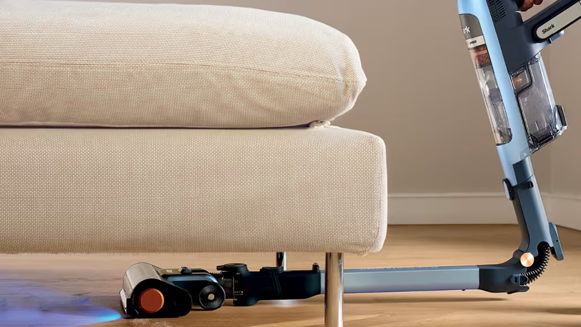 The Shark PowerDetect Speed Empty and Clean system