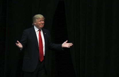 Donald Trump at a campaign event. 