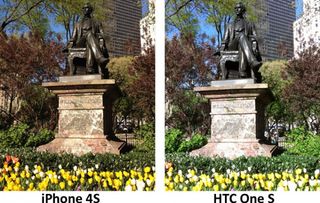 HTC Statue vs iPhone 4S Statue