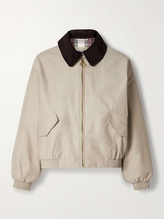 + Alexa Chung Anna Corduroy-Trimmed Cotton-Blend Jacket