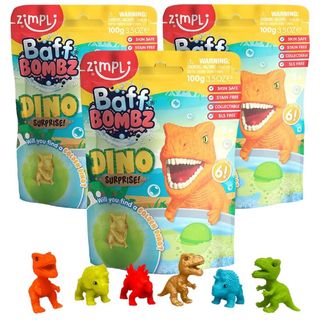 Dino Surprise Baff Bombz bath toy - 3 pack
