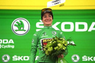 Marianne Vos of Jumbo-Visma secured the green points jersey at the 2022 Tour de France Femmes