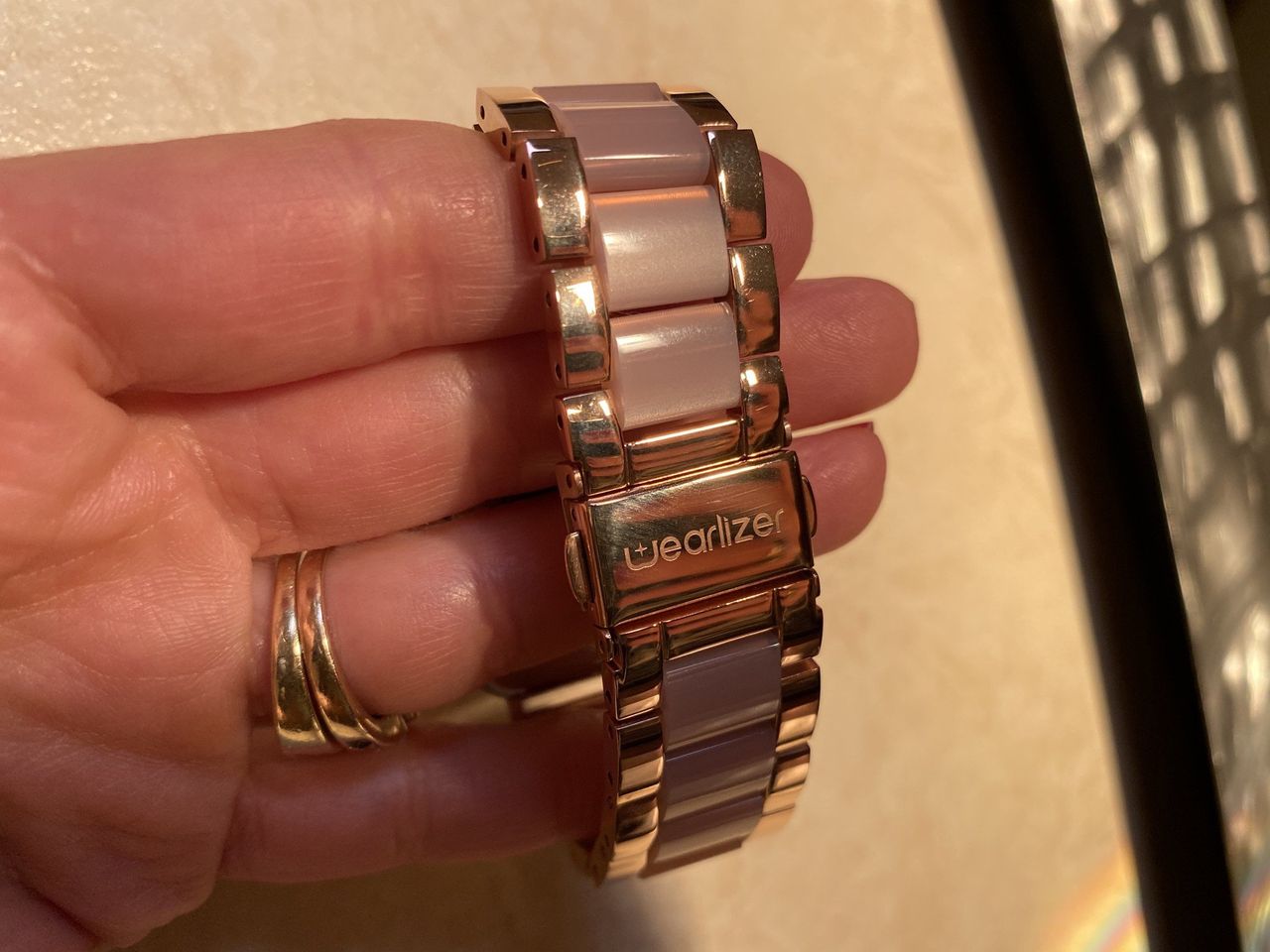 Wearlizer Stainless Steel and Resin Apple Watch Band