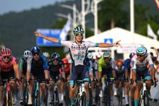 Matevz Govekar (Bahrain Victorious) wins stage 6 of the Gree-Tour of Guangxi 2024