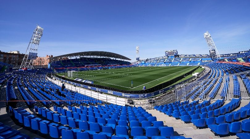 General view of Getafe&#039;s Coliseum Alfonso Perez stadium in 2021.