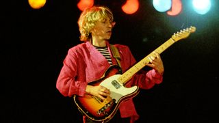 Andy Summers of British rock band The Police performs on stage at The Reading Festival on August 24th, 1979 in Reading, Berkshire, England.